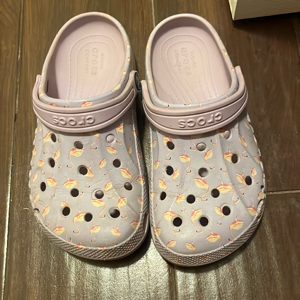 Flamingo crocs